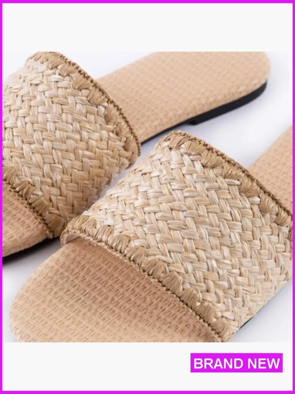 Braided Flat Sandals Summer Dressy Casual Wedding Party Footwear Slide